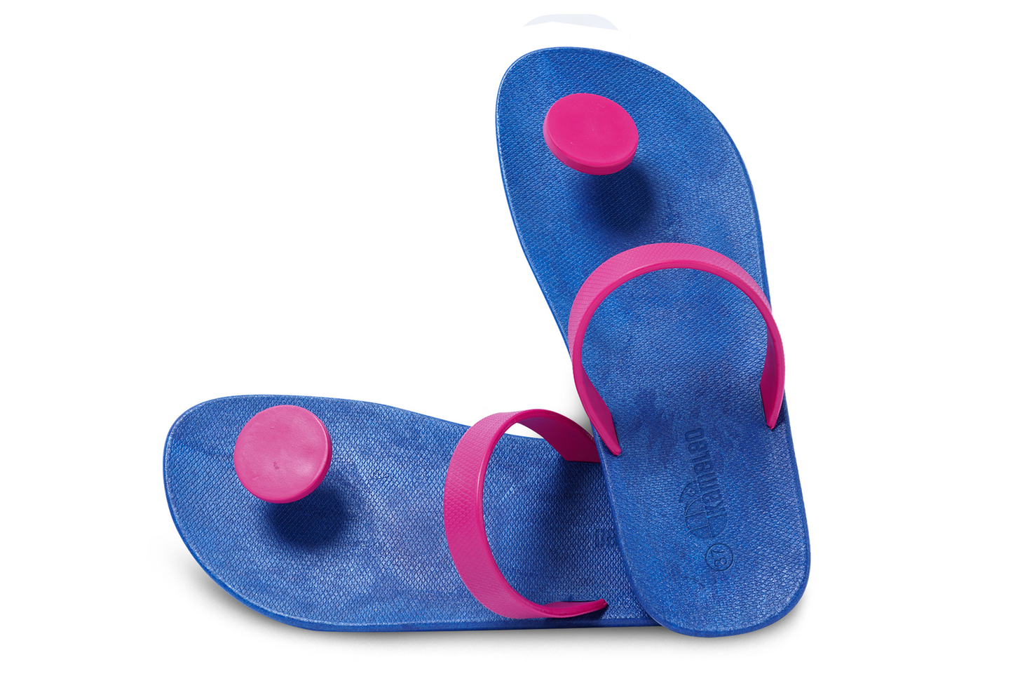 Poppi Dot Blue Sole Pink Strap