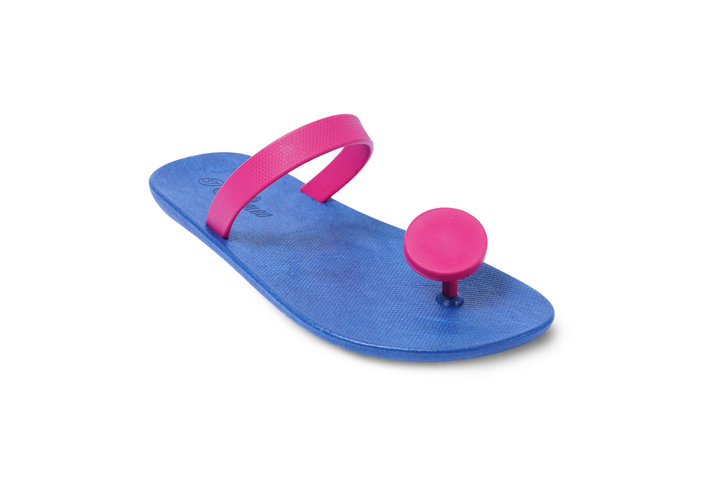 Poppi Dot Blue Sole Pink Strap