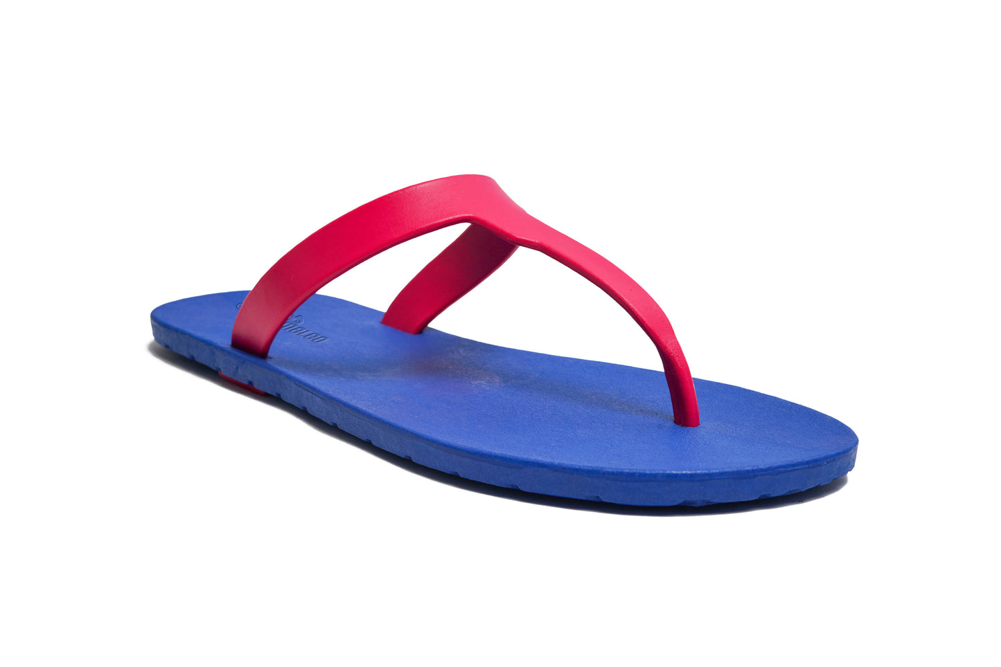 Thongs Blue Sole Pink Strap