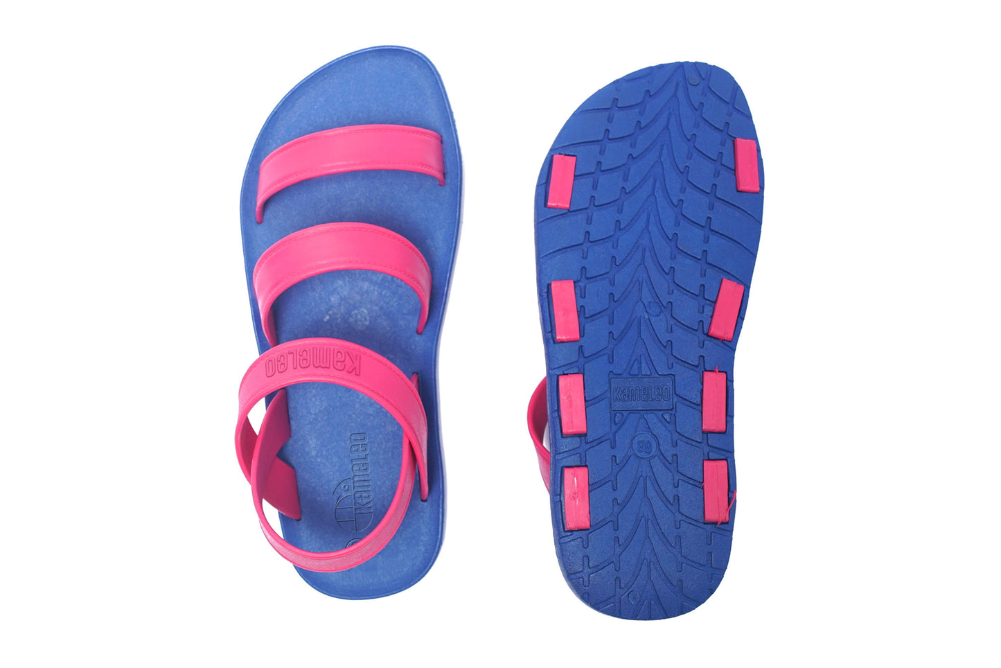Twin Plus Blue Sole Pink Strap