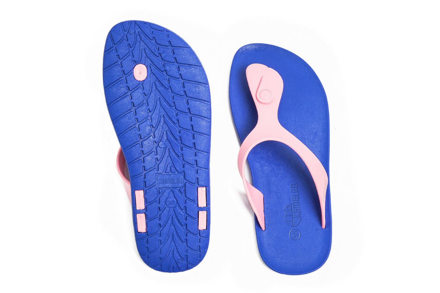 Candy Blue Sole LightPink Strap