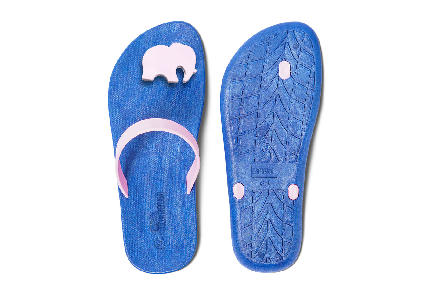 Poppi Ellie Blue Sole LightPink Strap