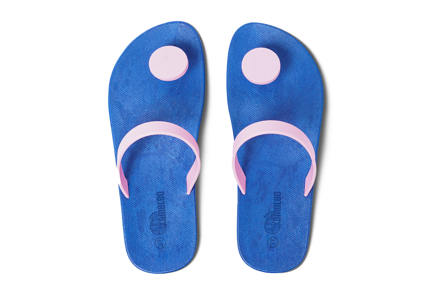 Poppi Dot Blue Sole LightPink Strap