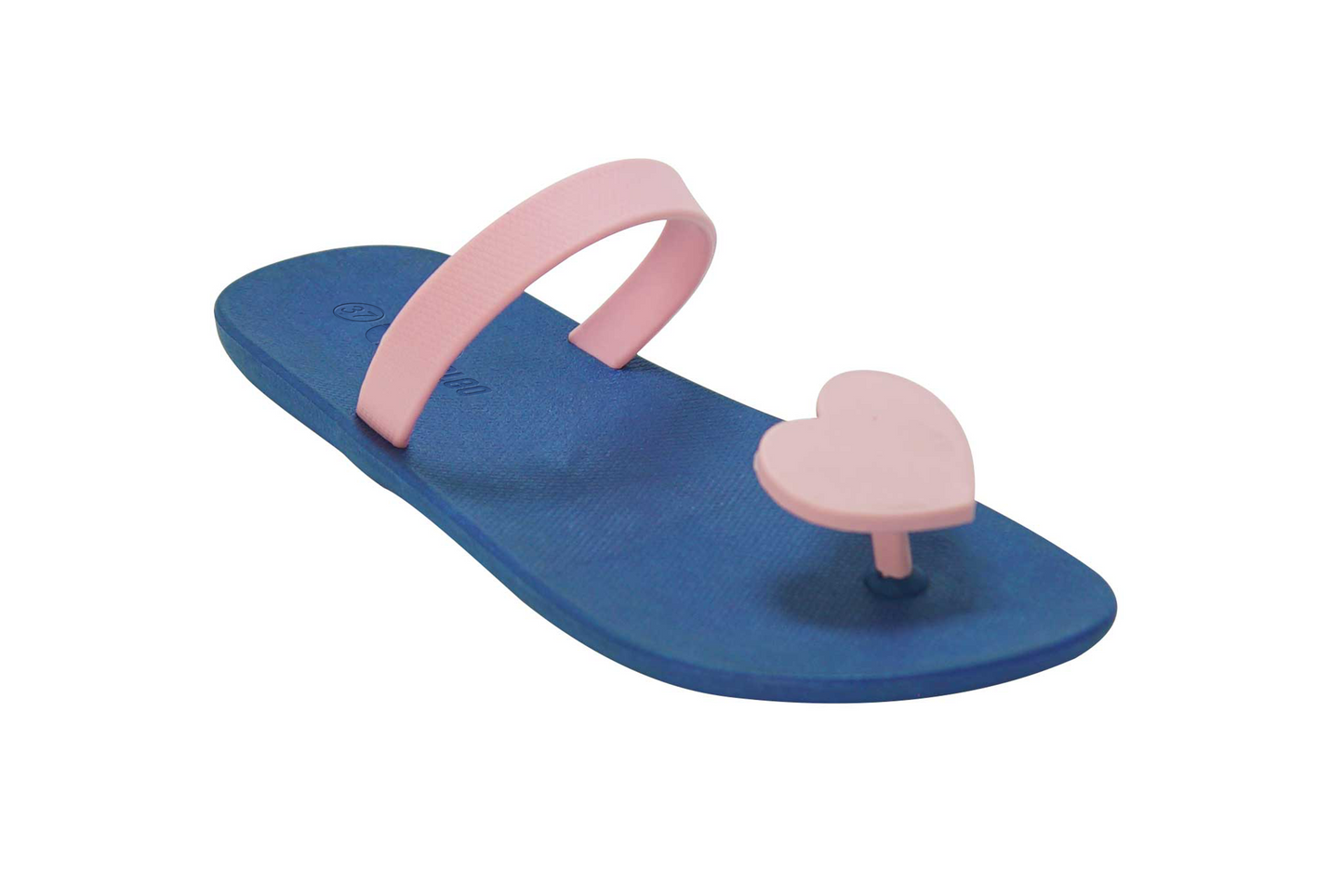 Poppi Heart Blue Sole LightPink Strap