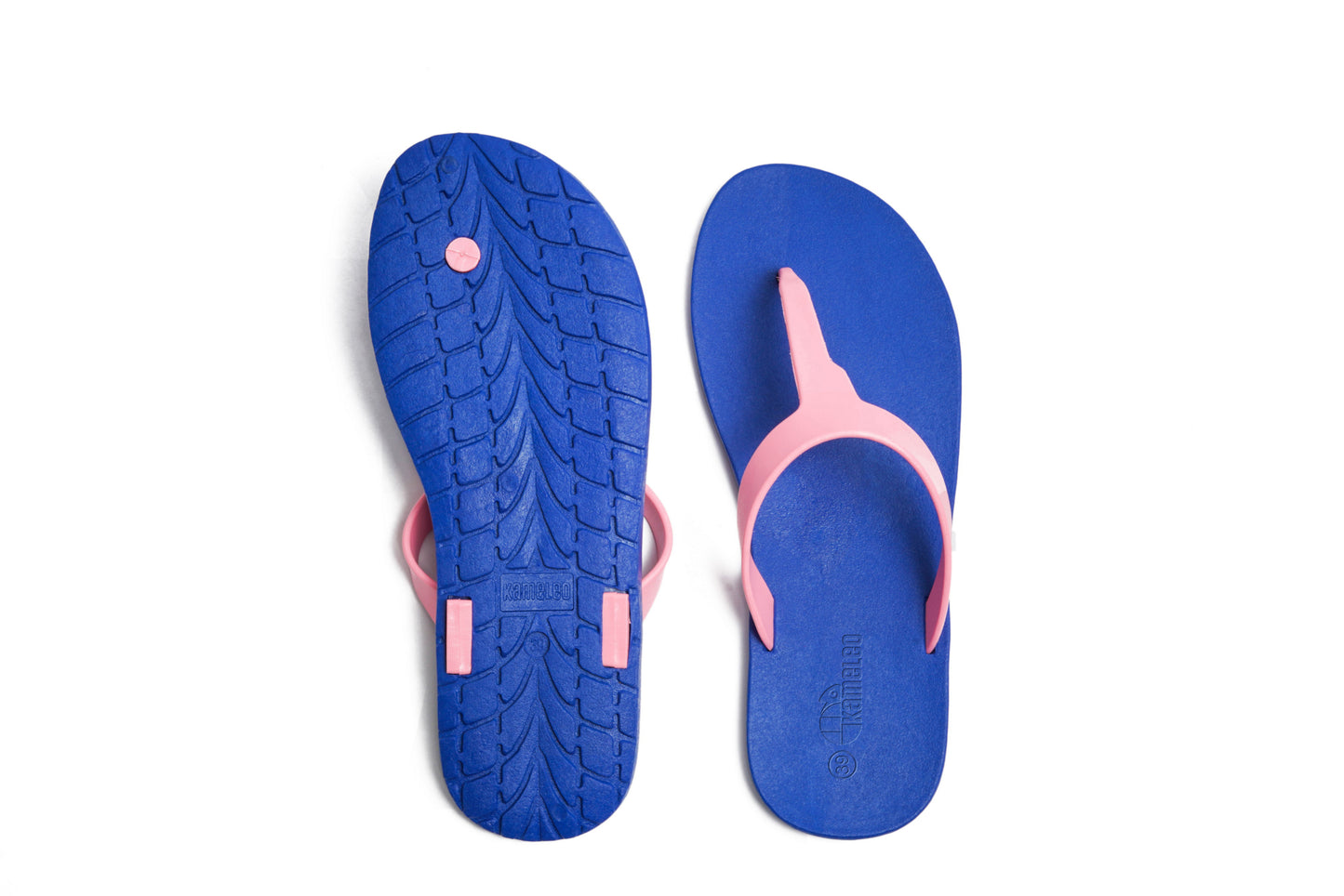 Thongs Blue Sole LightPink Strap