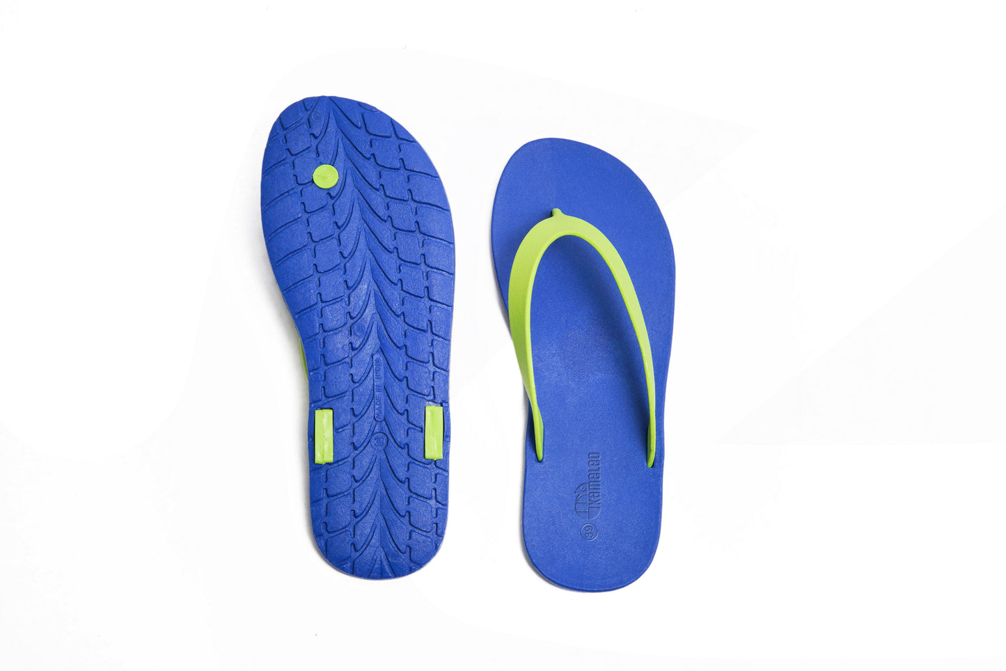 Flippy Blue Sole Lime Strap