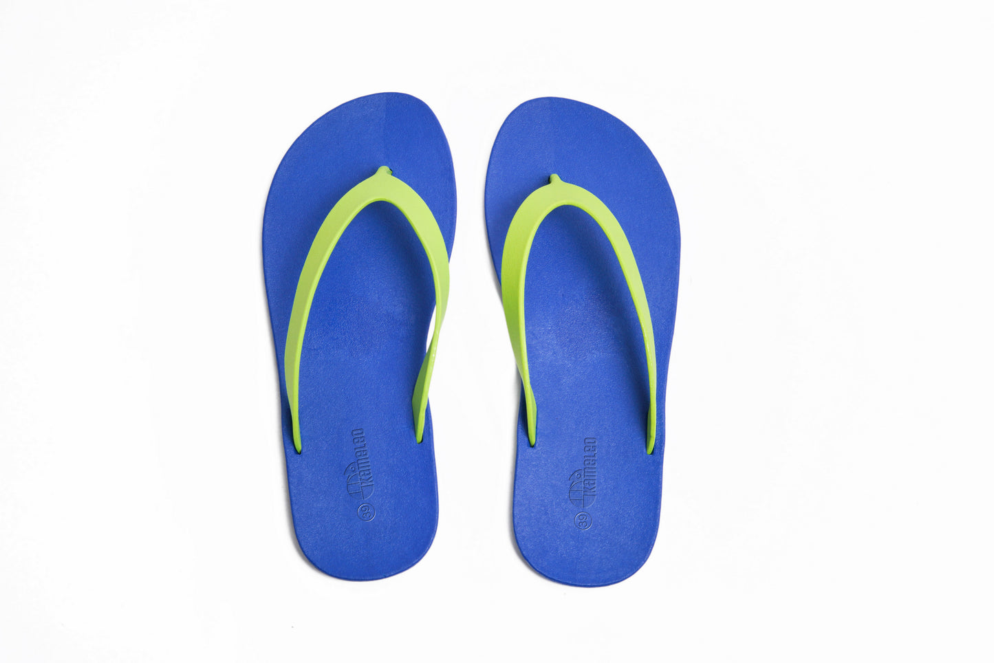Flippy Blue Sole Lime Strap