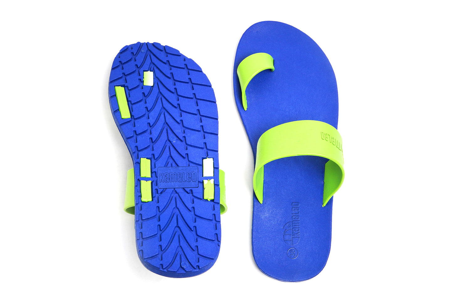 Pop Thumb Blue Sole Lime Strap