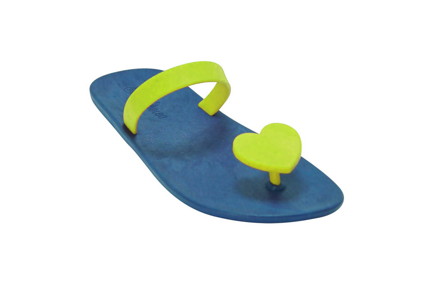 Poppi Heart Blue Sole Lime Strap