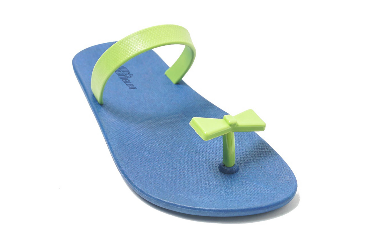 Poppi Bow Blue Sole Lime Strap