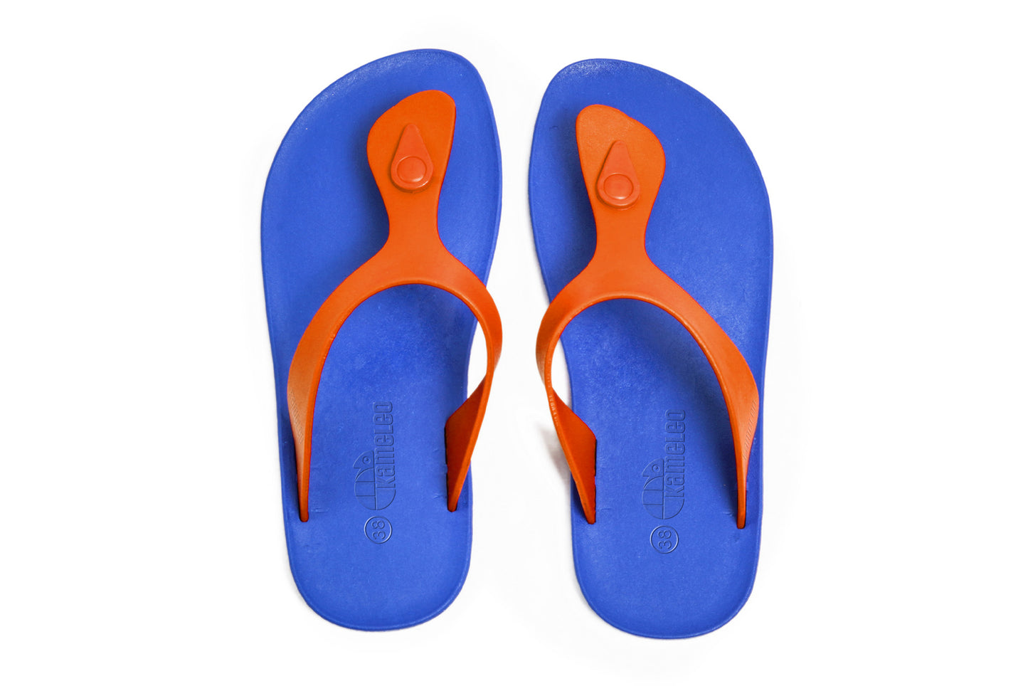 Candy Blue Sole Orange Strap