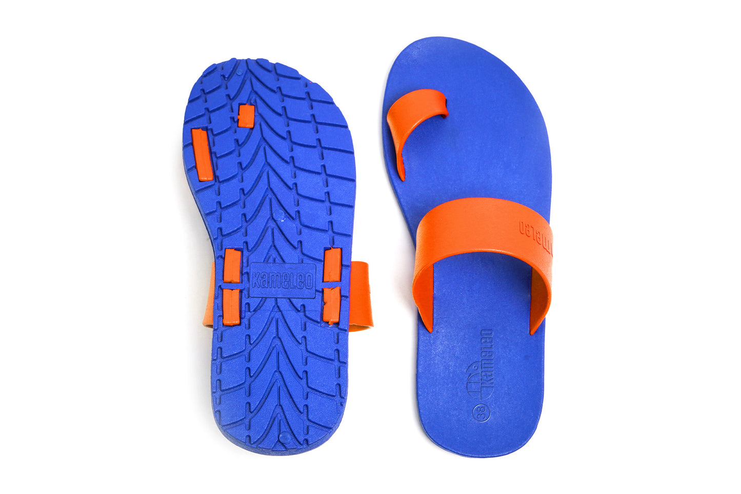 Pop Thumb Blue Sole Orange Strap