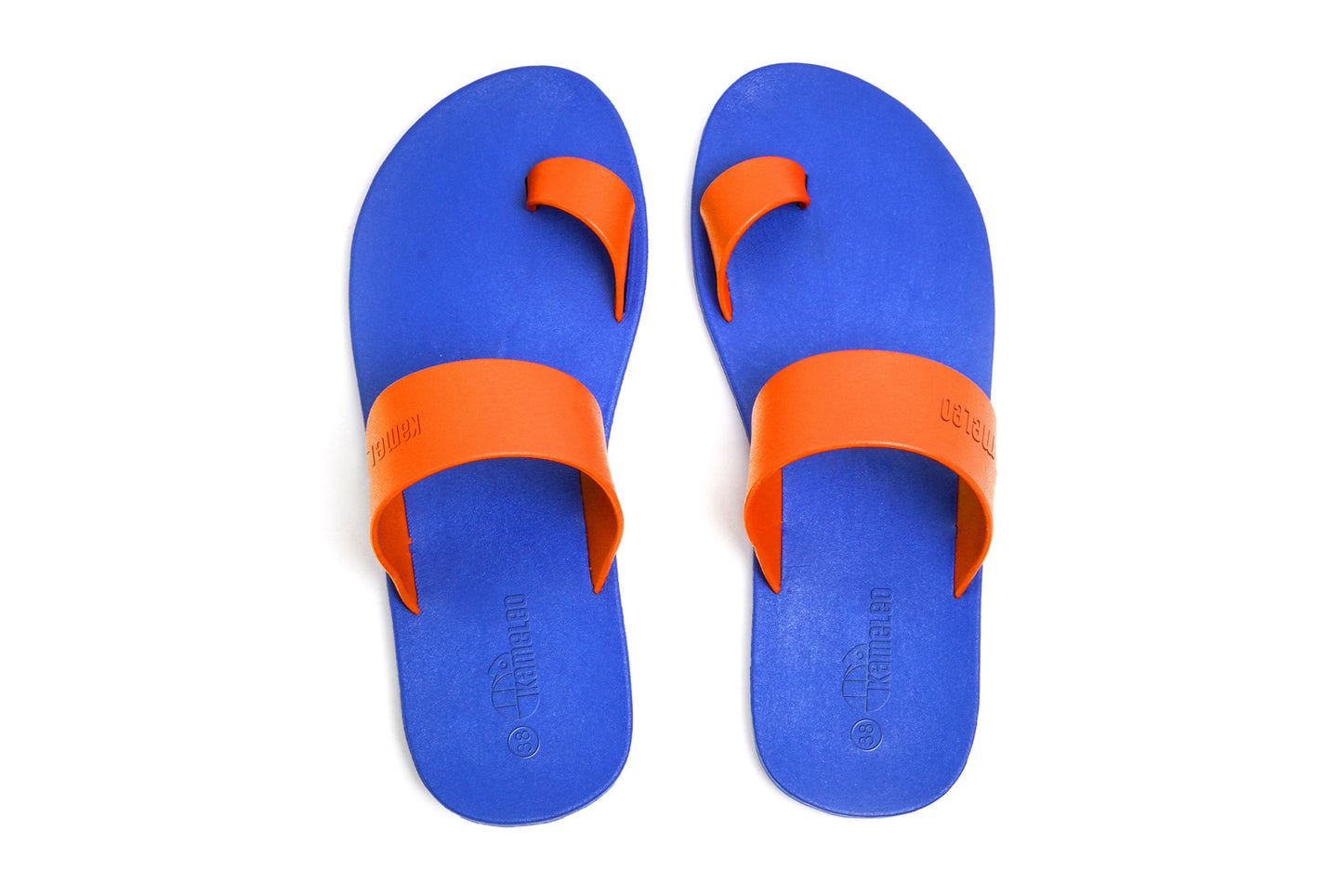 Pop Thumb Blue Sole Orange Strap