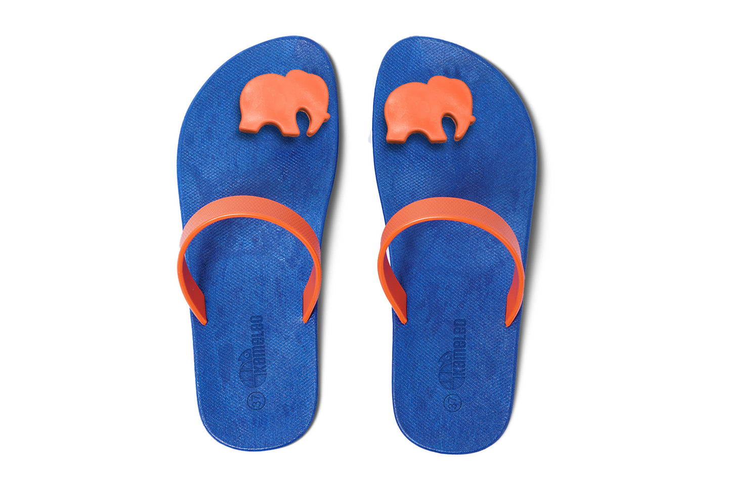 Poppi Ellie Blue Sole Orange Strap