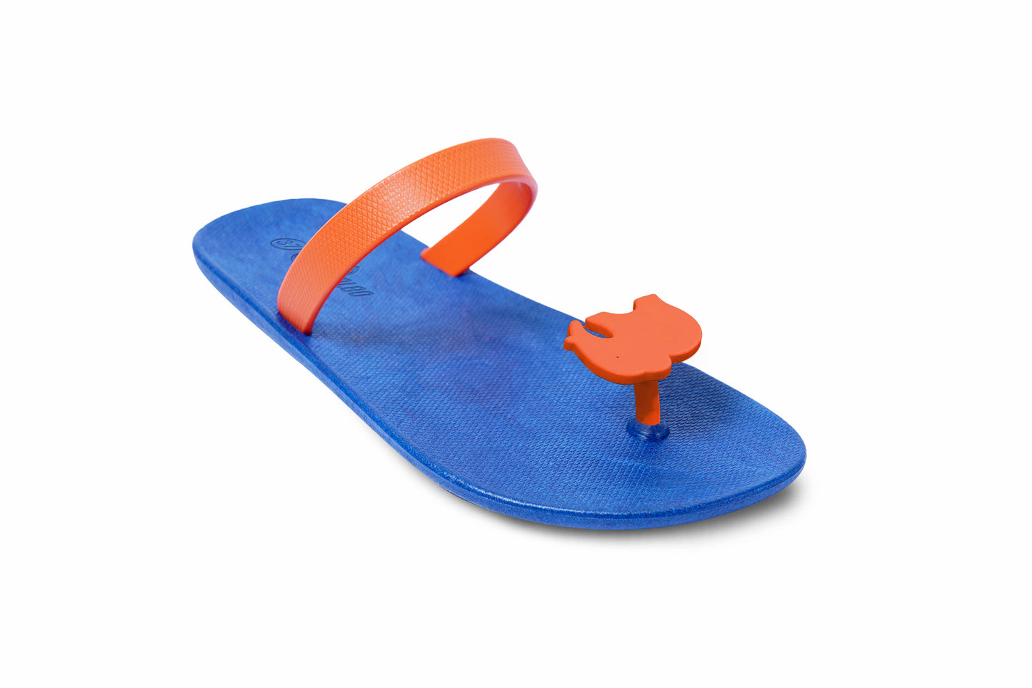 Poppi Ellie Blue Sole Orange Strap