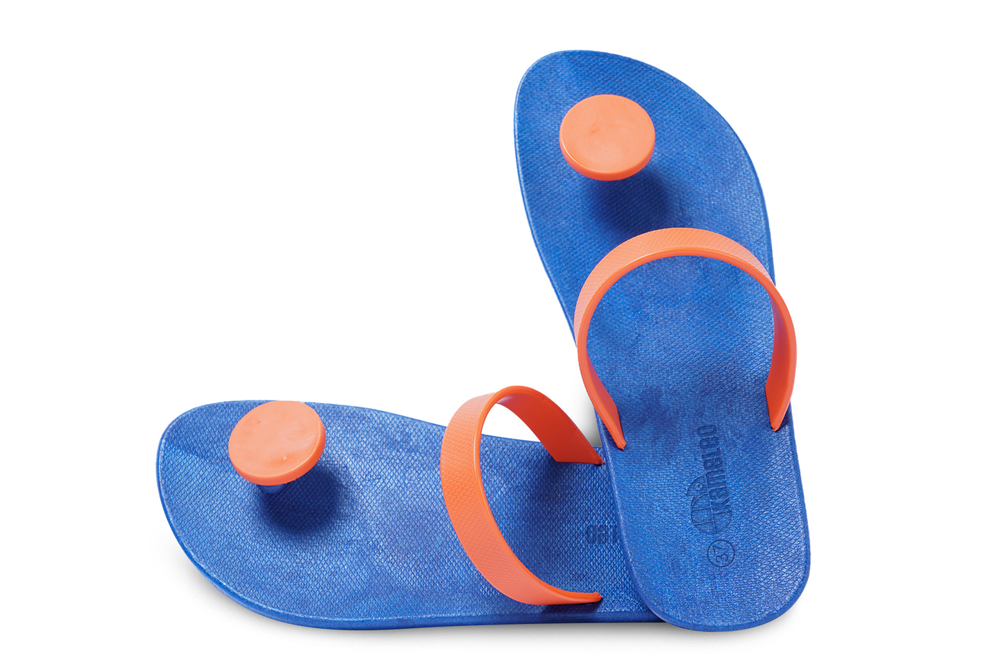 Poppi Dot Blue Sole Orange Strap