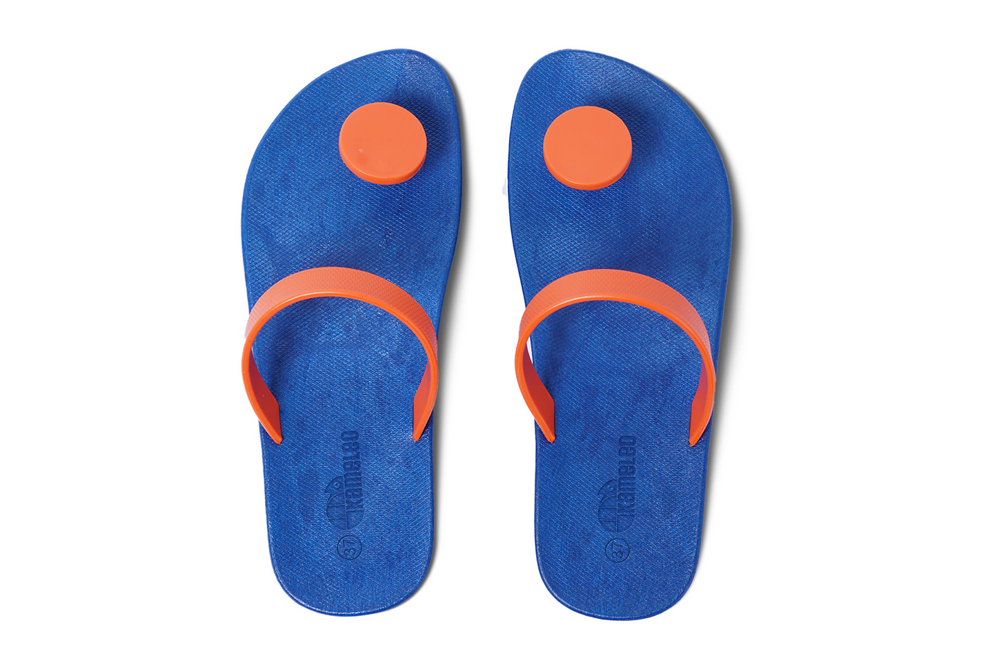 Poppi Dot Blue Sole Orange Strap
