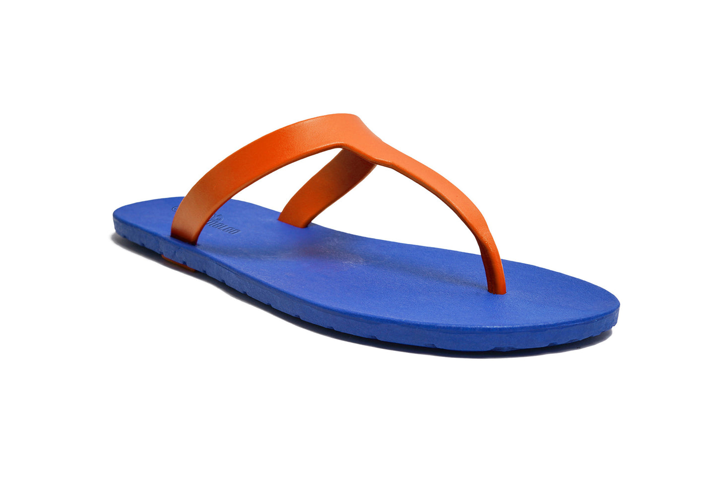 Thongs Blue Sole Orange Strap