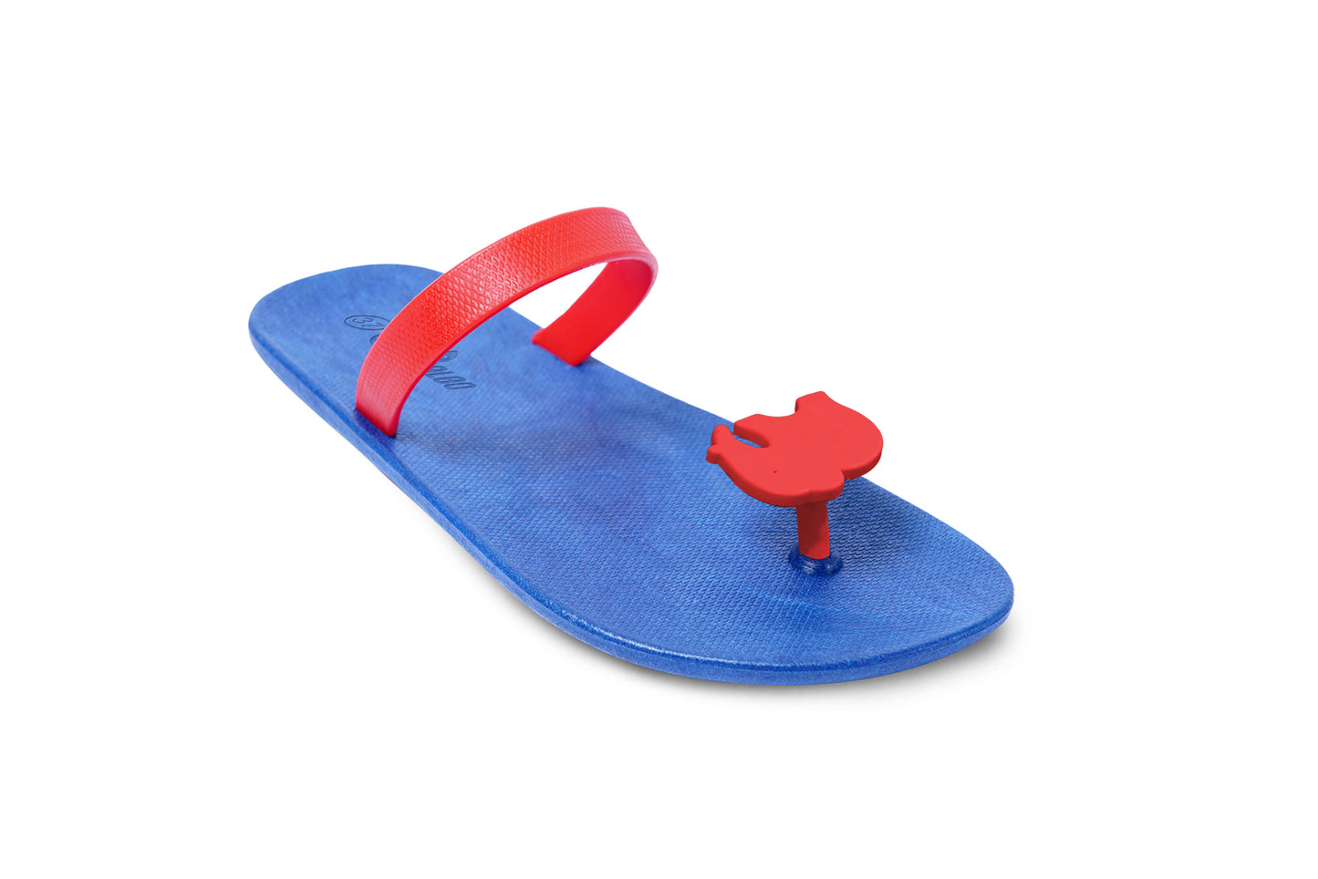 Poppi Ellie Blue Sole Red Strap