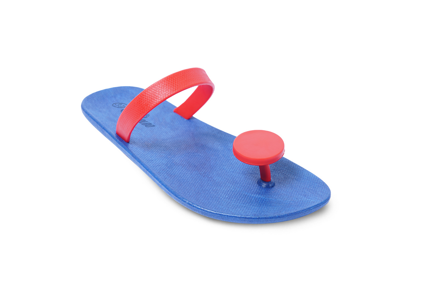 Poppi Dot Blue Sole Red Strap