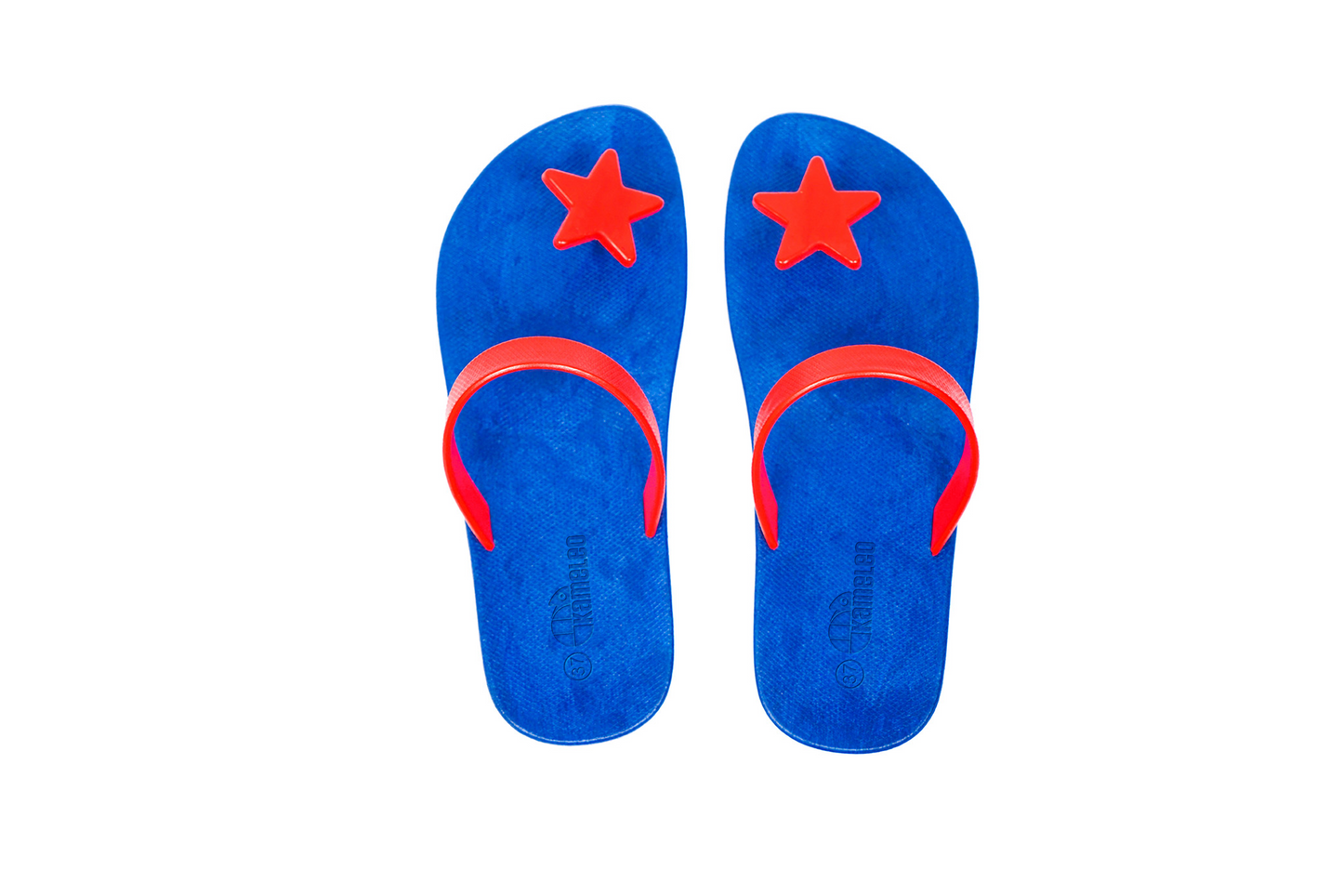Poppi Star Blue Sole Red Strap