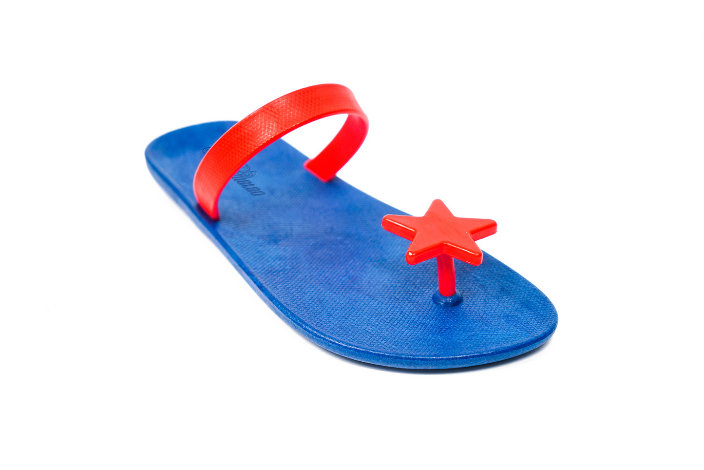 Poppi Star Blue Sole Red Strap