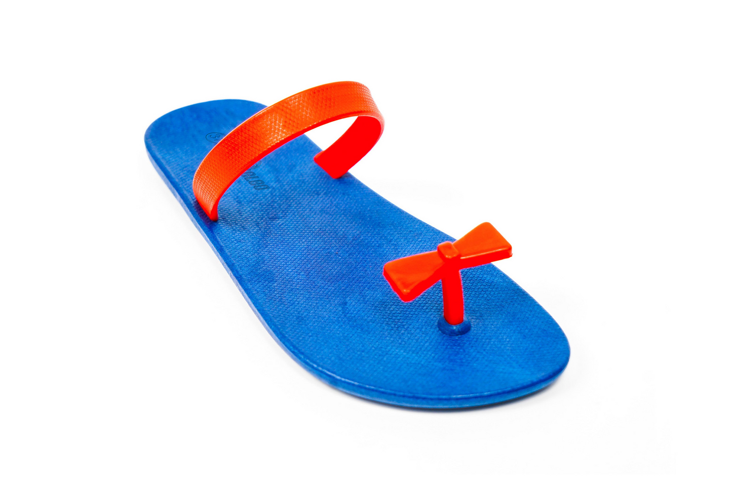 Poppi Bow Blue Sole Red Strap