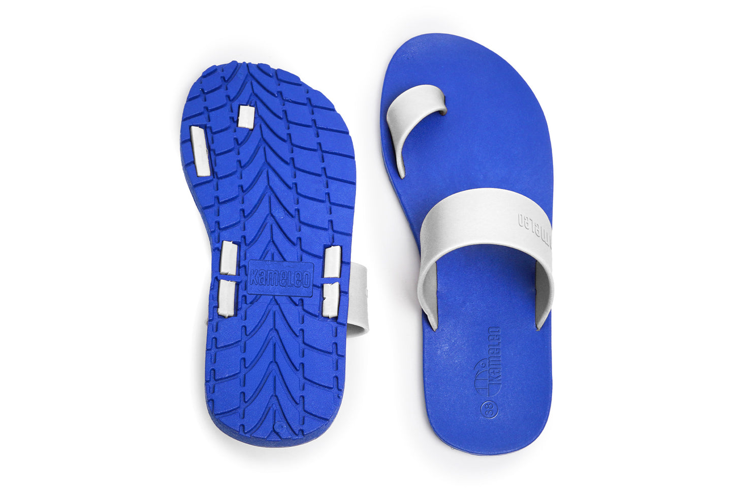 Pop Thumb Blue Sole White Strap