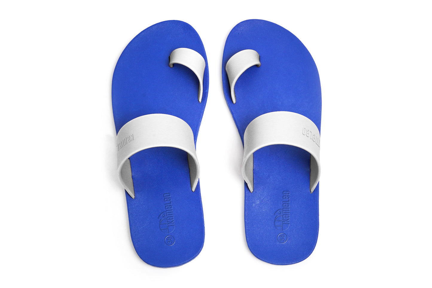 Pop Thumb Blue Sole White Strap