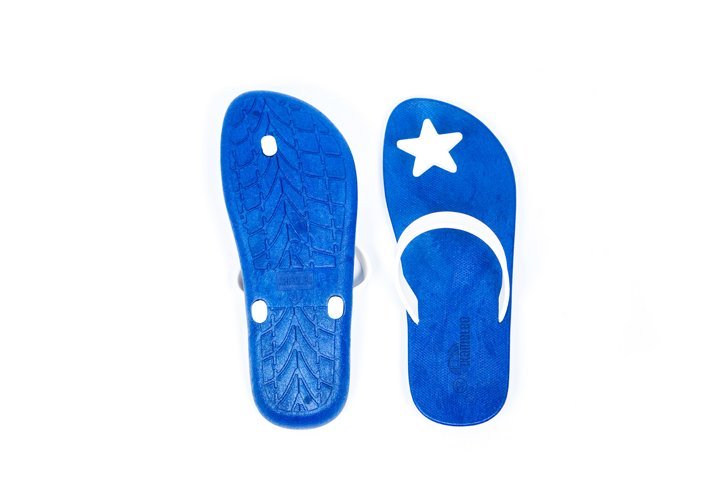 Poppi Star Blue Sole White Strap
