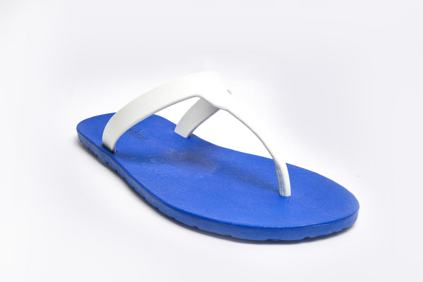 Thongs Blue Sole White Strap