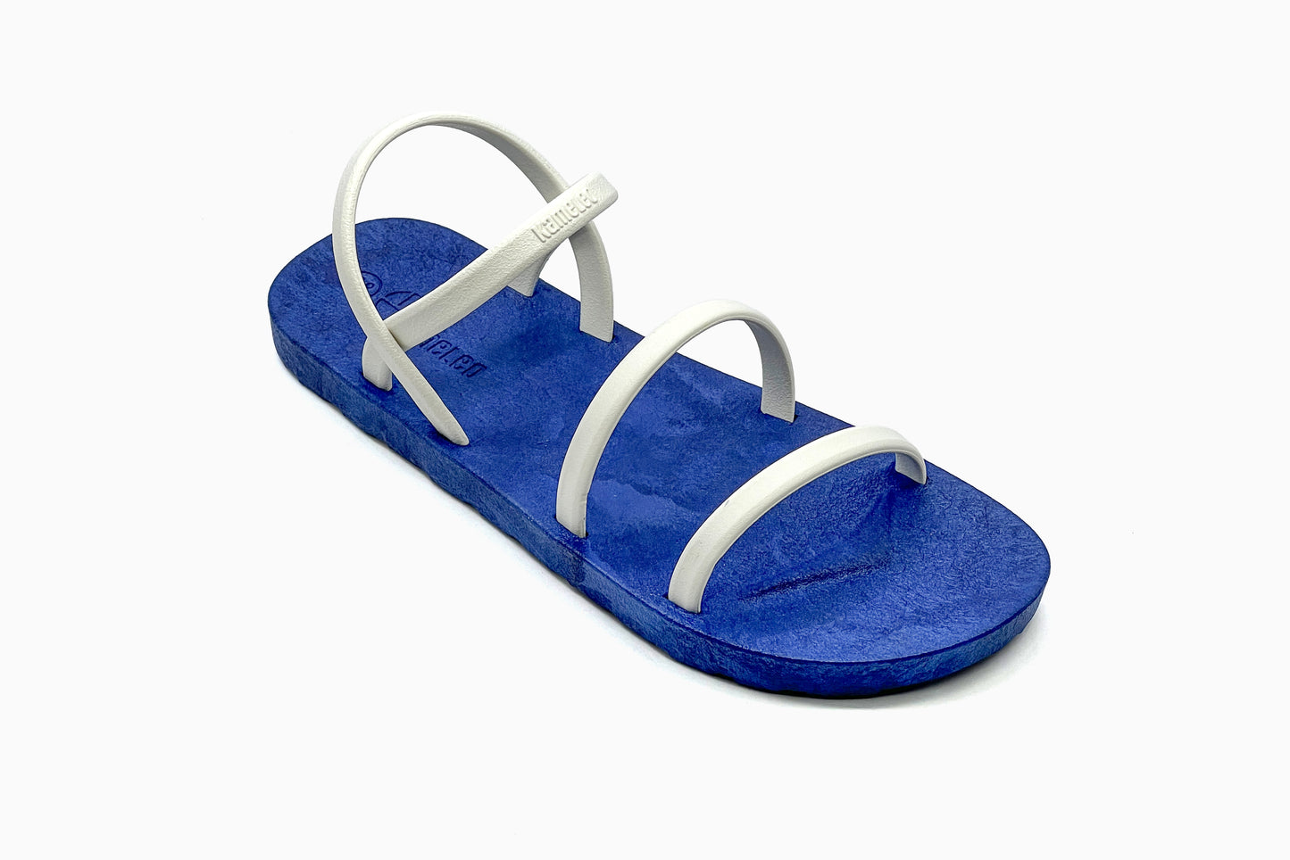 Twin Slim Blue Sole White Strap