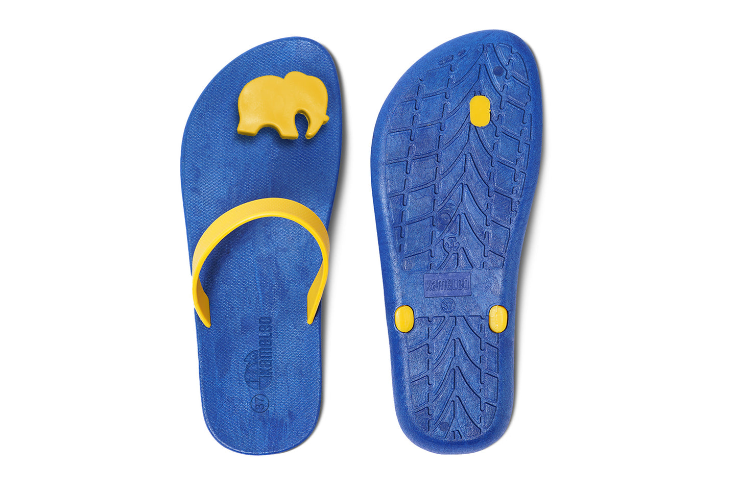 Poppi Ellie Blue Sole Yellow Strap