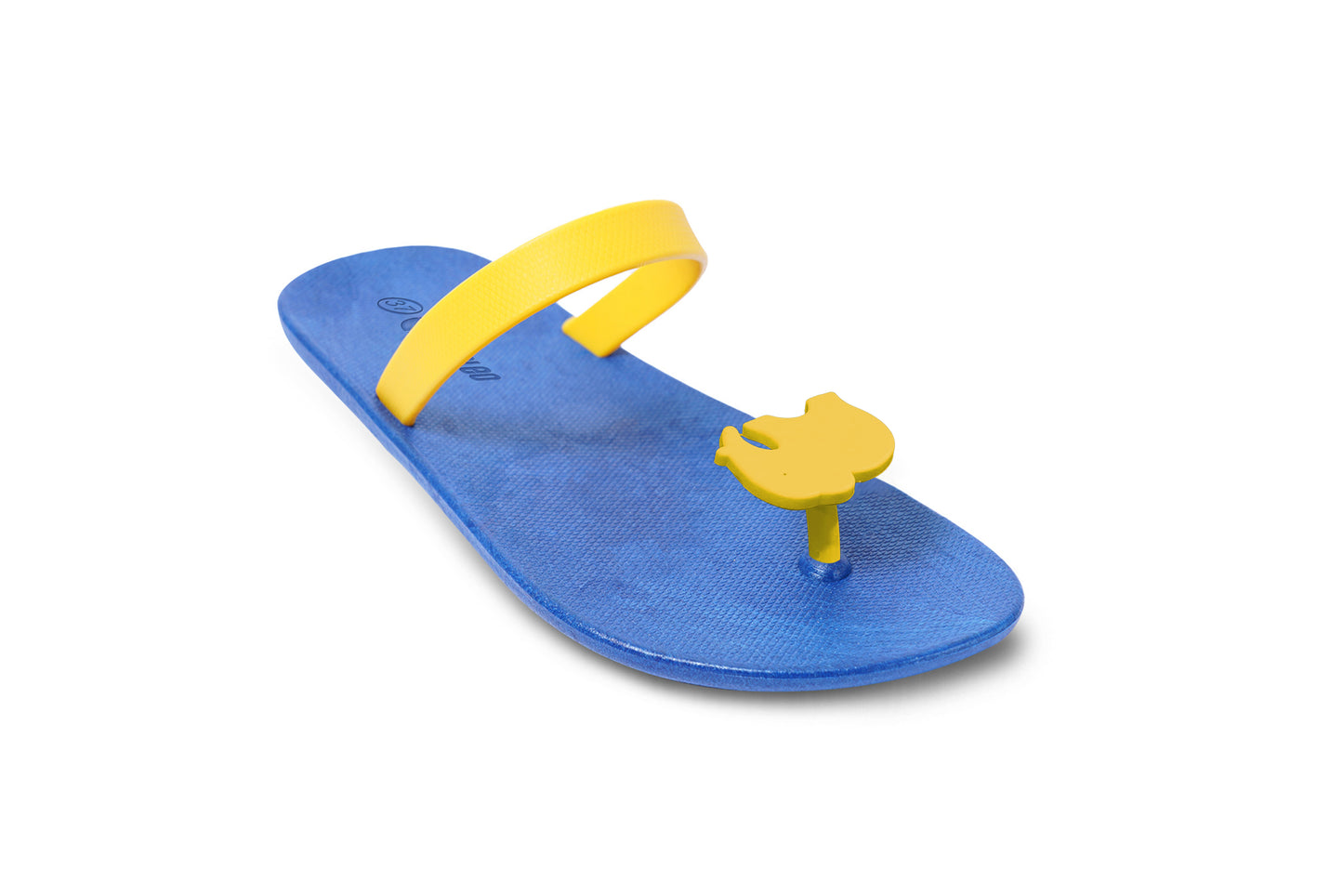 Poppi Ellie Blue Sole Yellow Strap