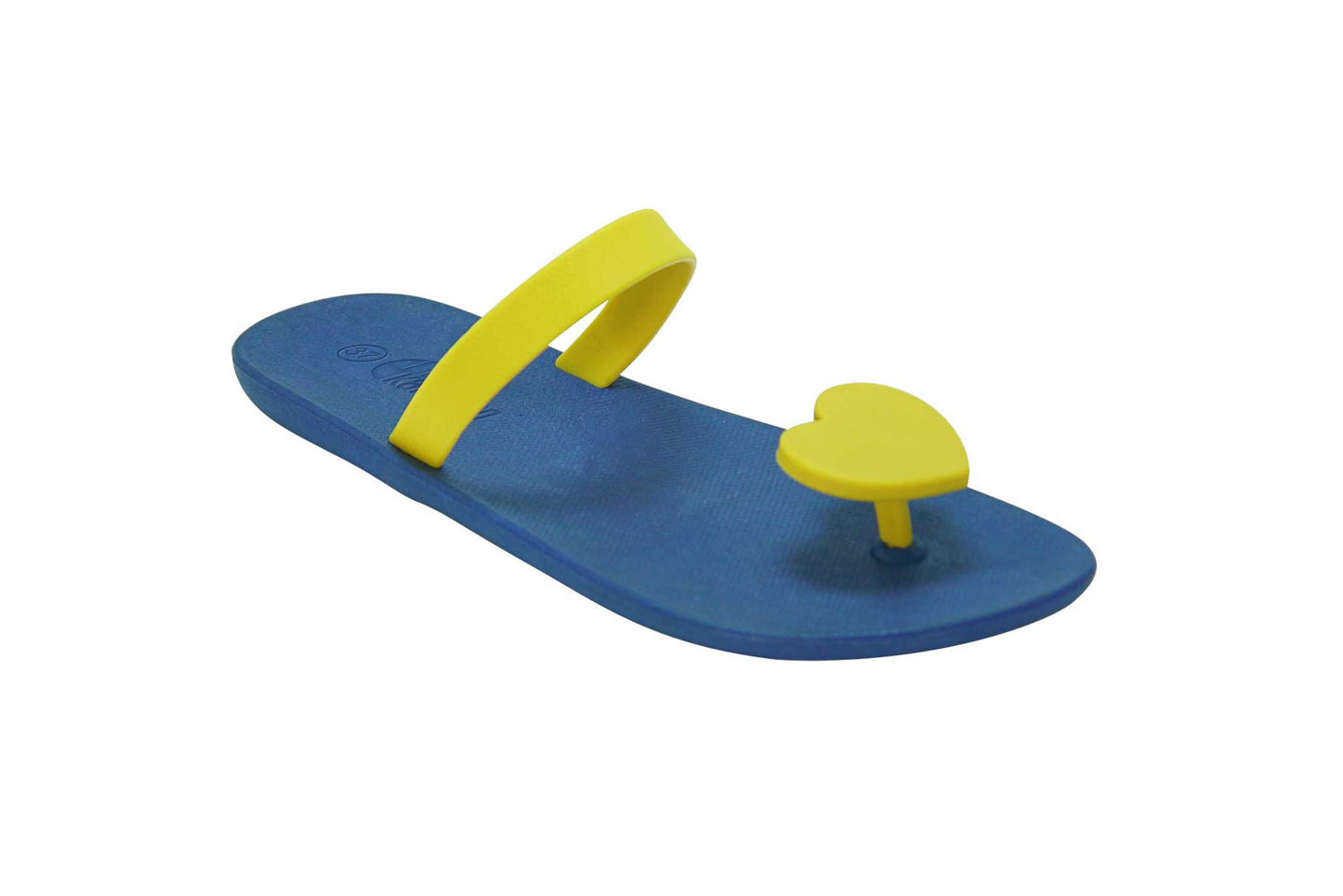 Poppi Heart Blue Sole Yellow Strap