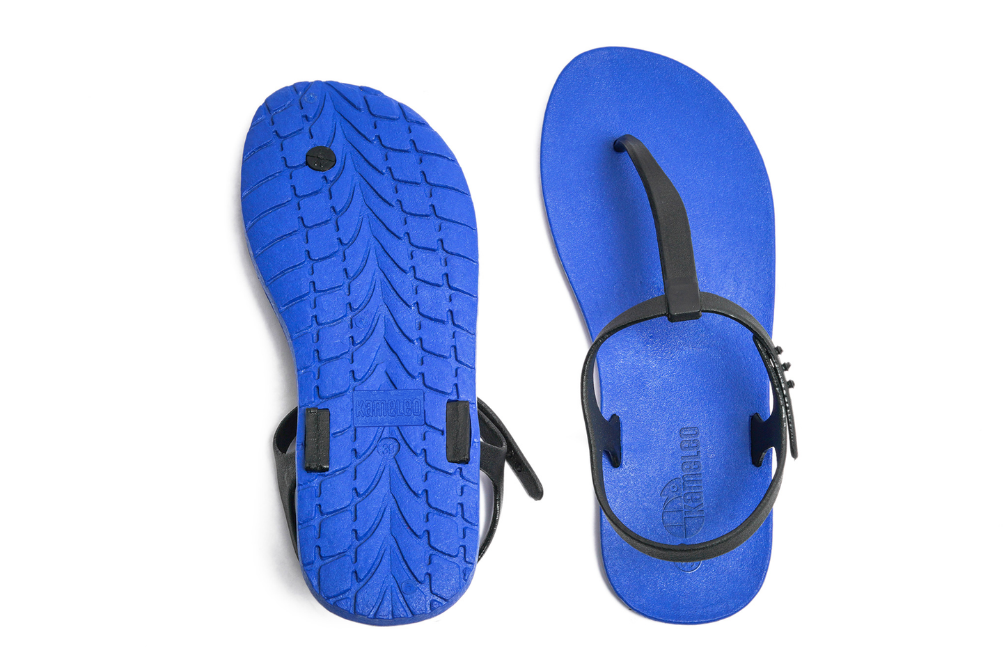 Saily Blue Sole Black Strap
