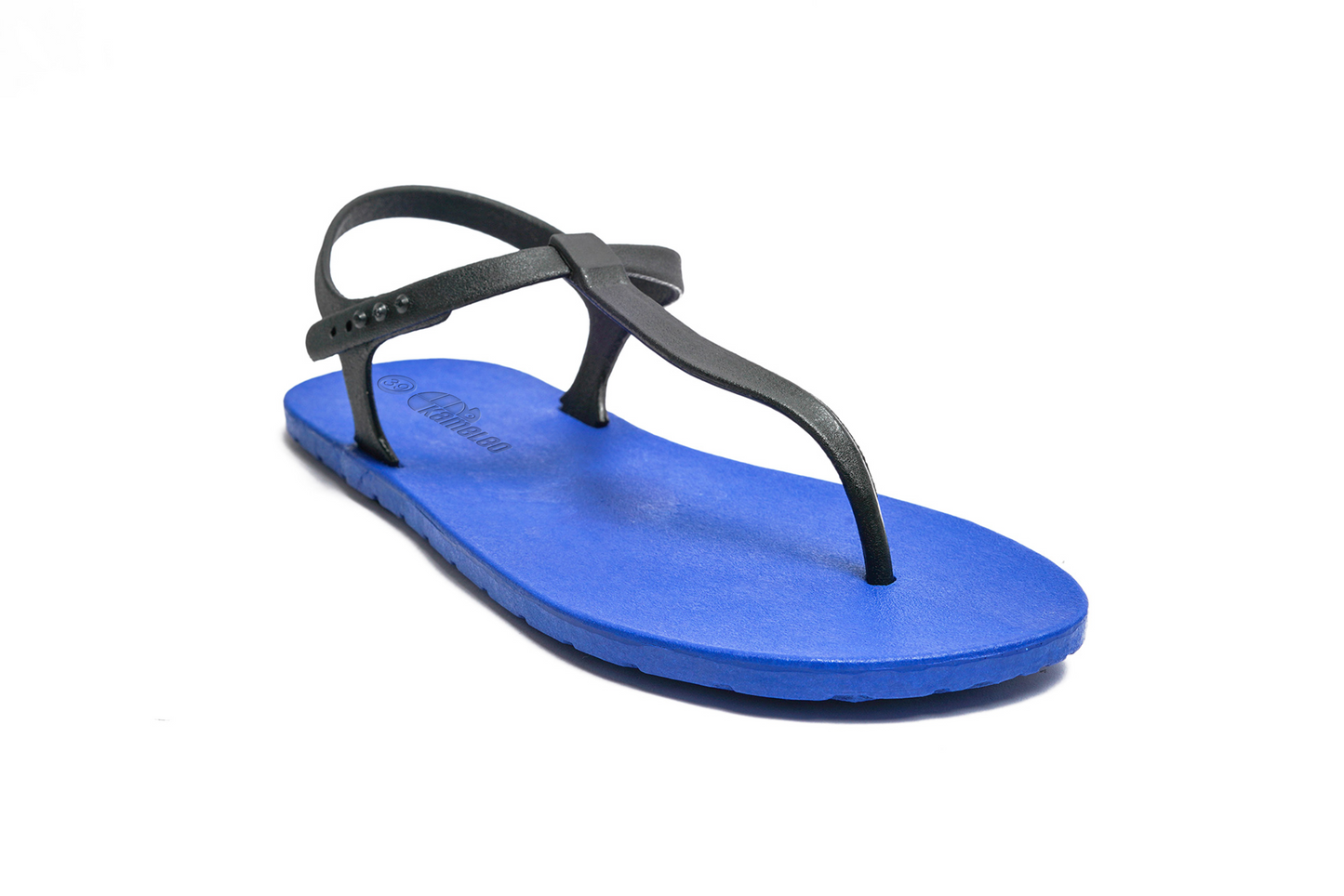 Saily Blue Sole Black Strap