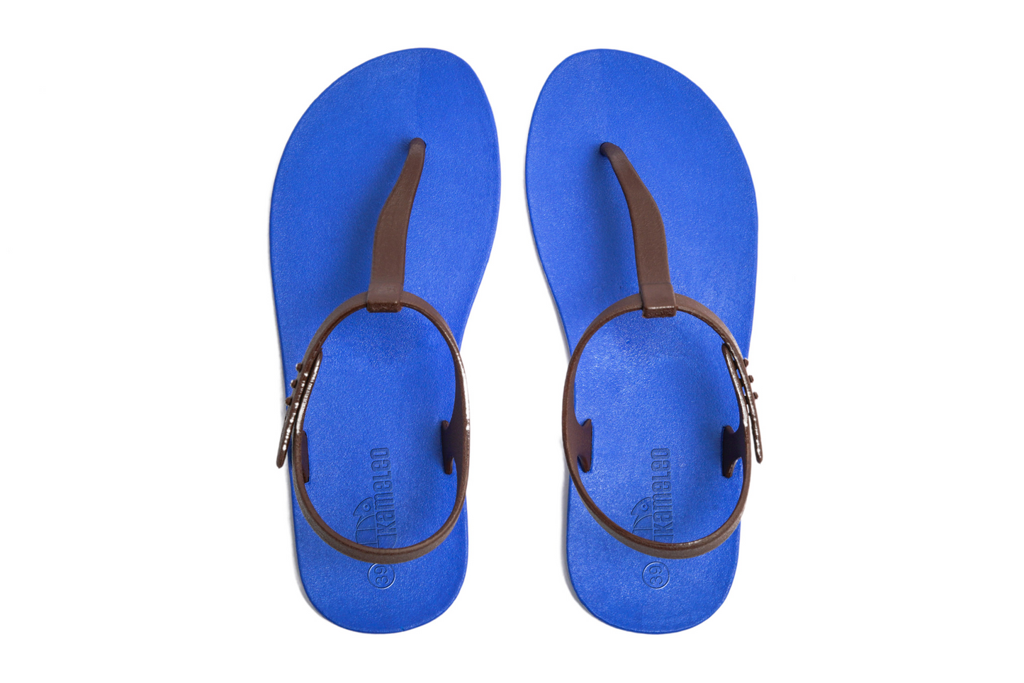 Saily Blue Sole Brown Strap