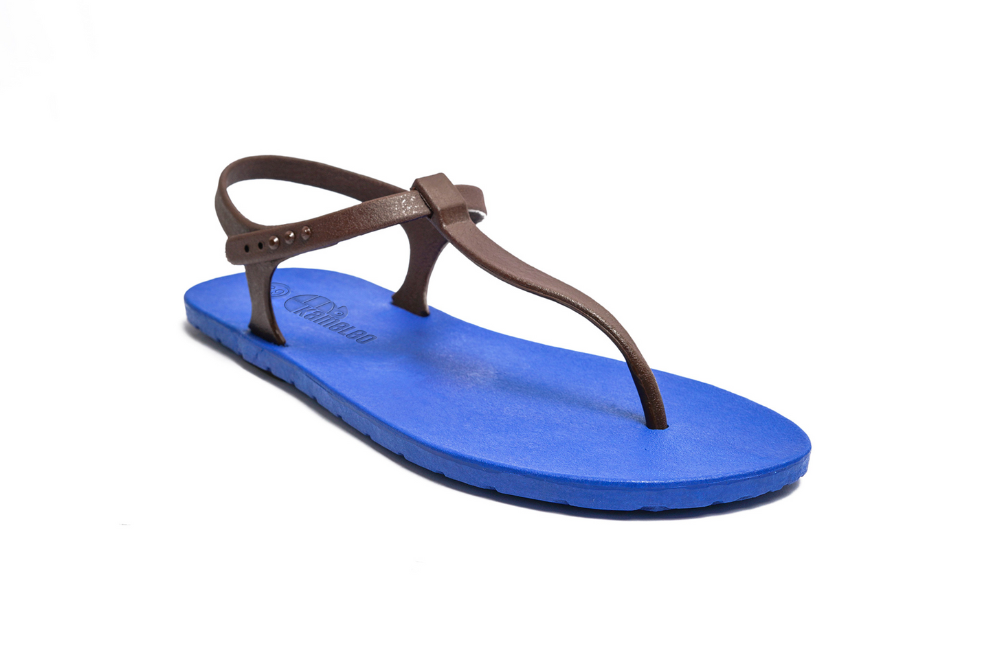 Saily Blue Sole Brown Strap