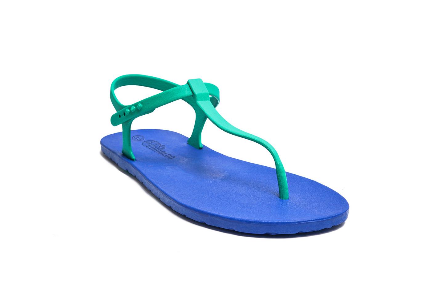 Saily Blue Sole Green Strap