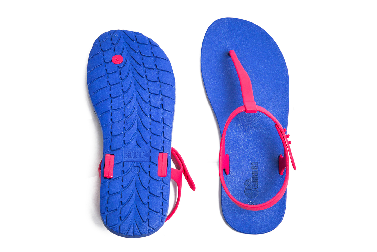 Saily Blue Sole Pink Strap