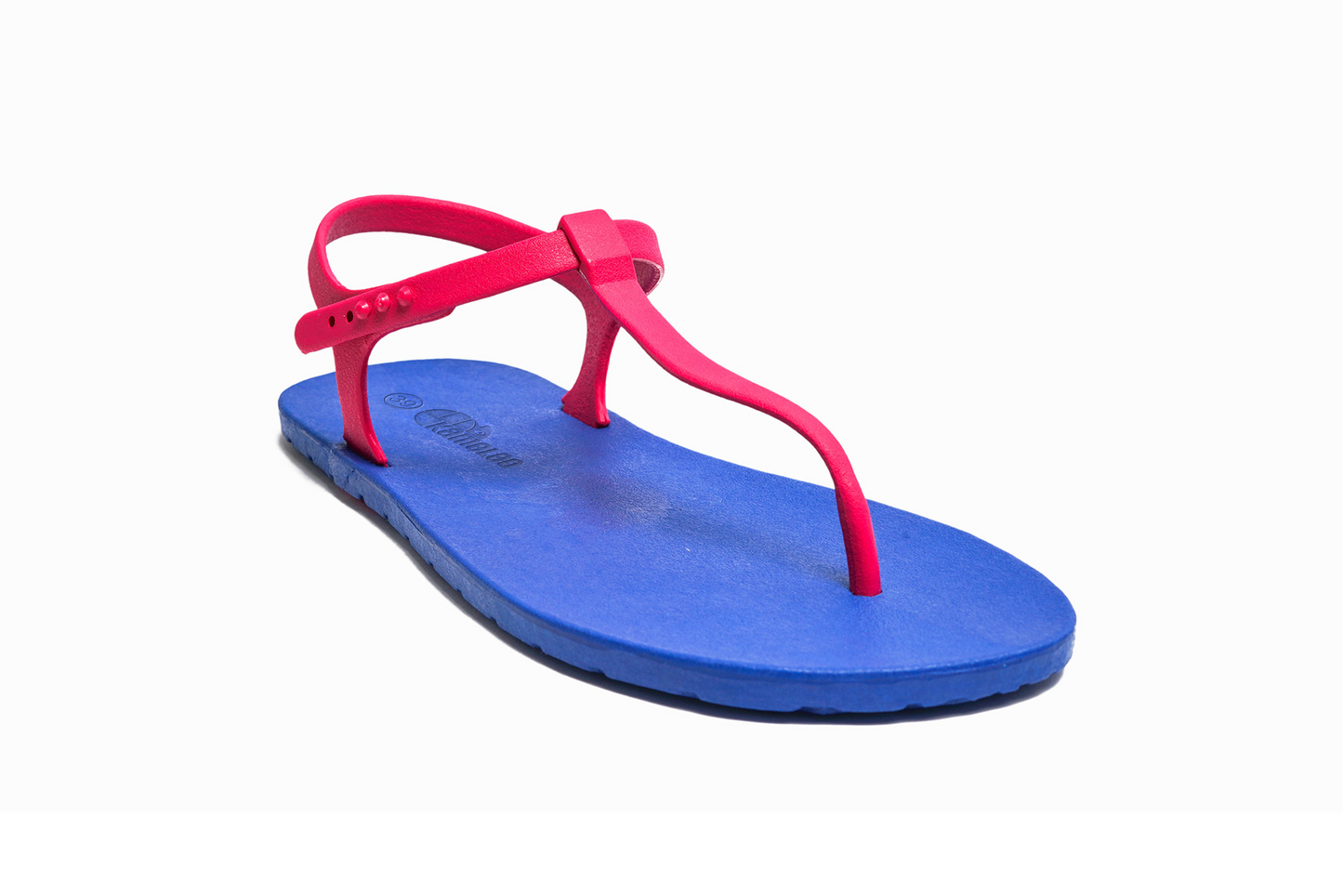 Saily Blue Sole Pink Strap