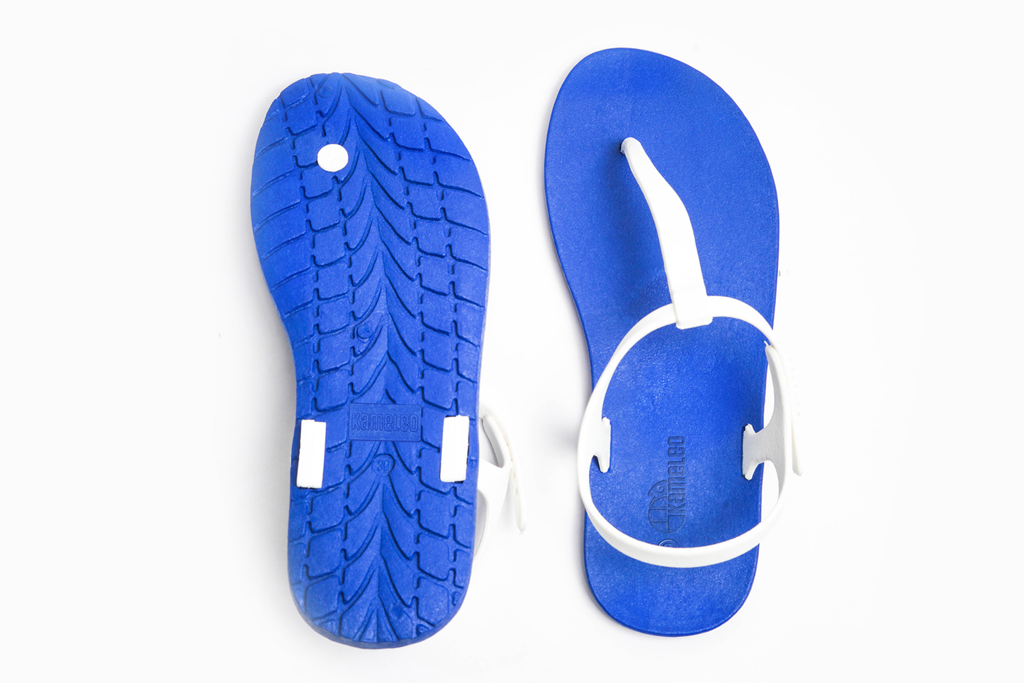 Saily Blue Sole White Strap
