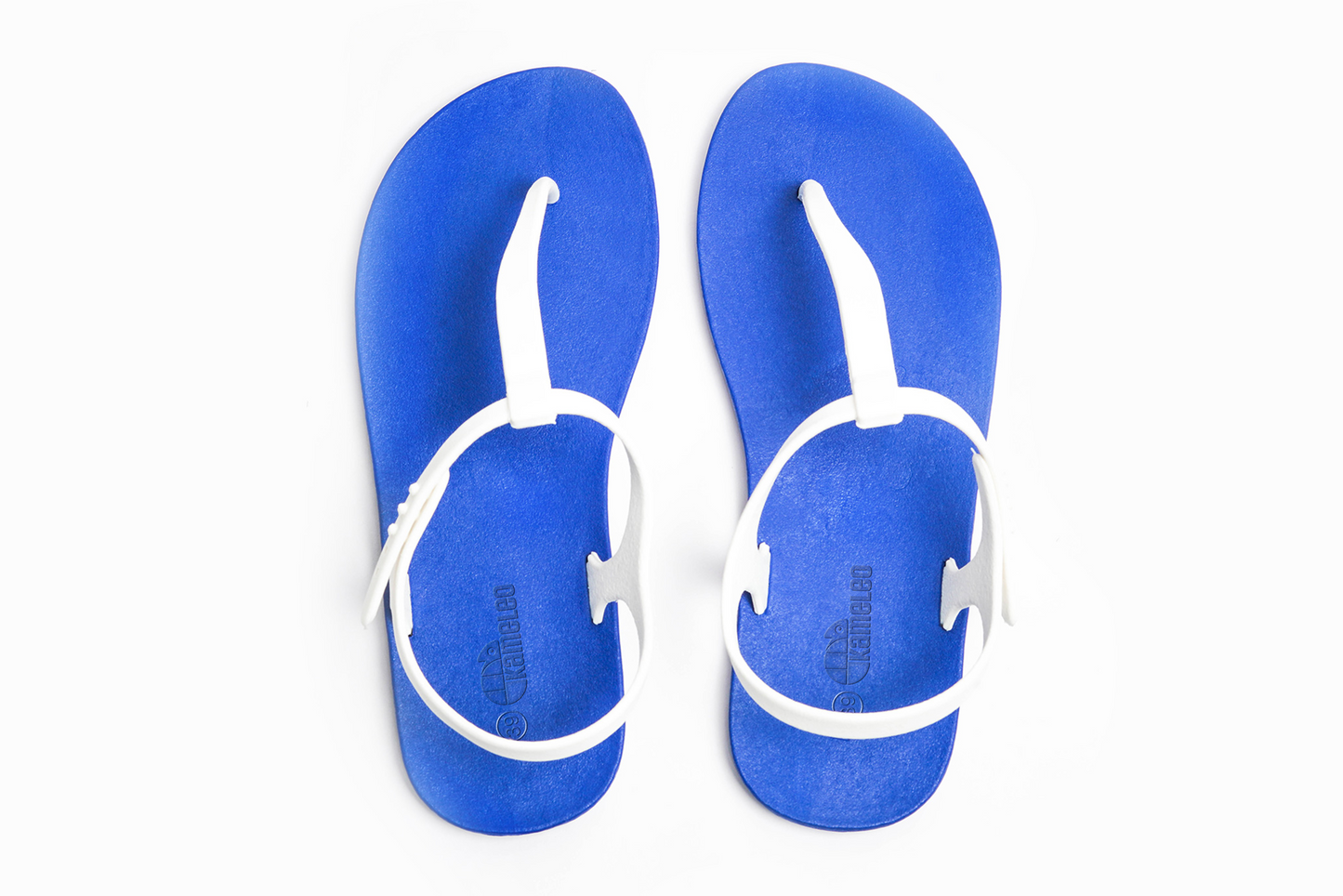 Saily Blue Sole White Strap