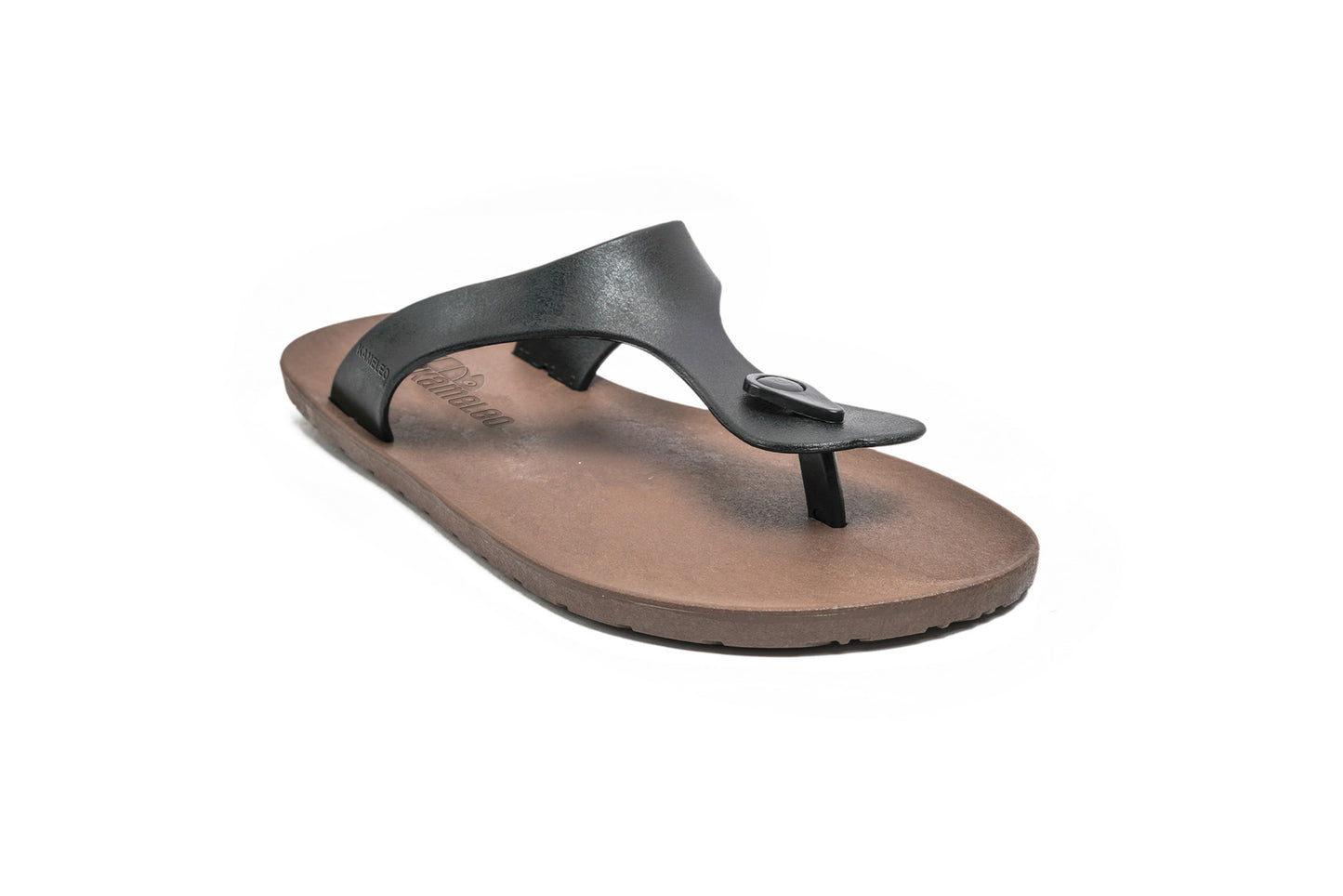 Candy Brown Sole Black Strap