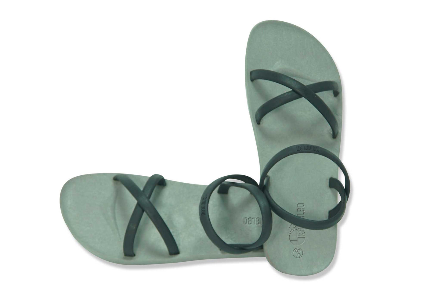 Cross Slim Grey Sole Black Strap