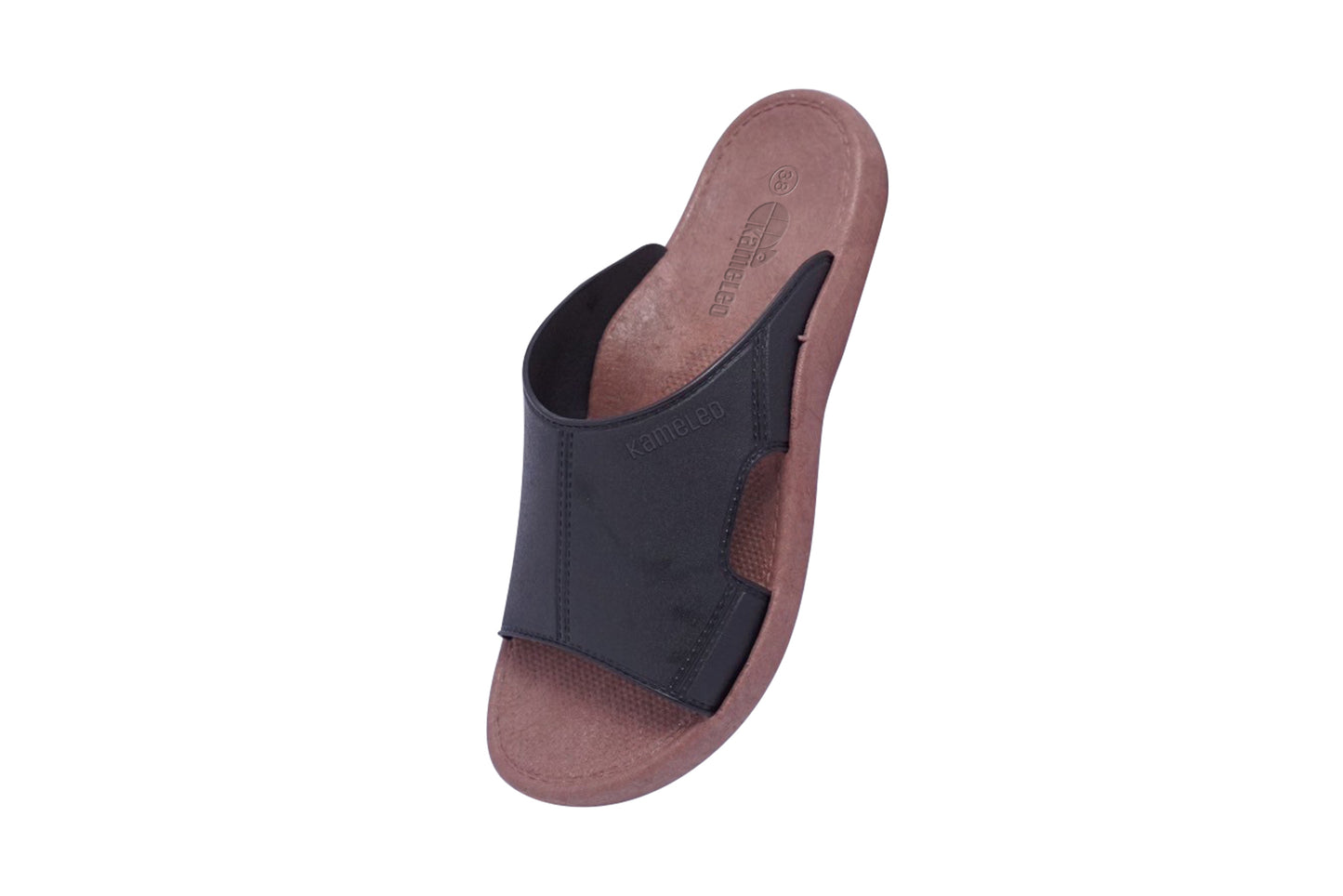 Jangy Brown Sole Black Strap