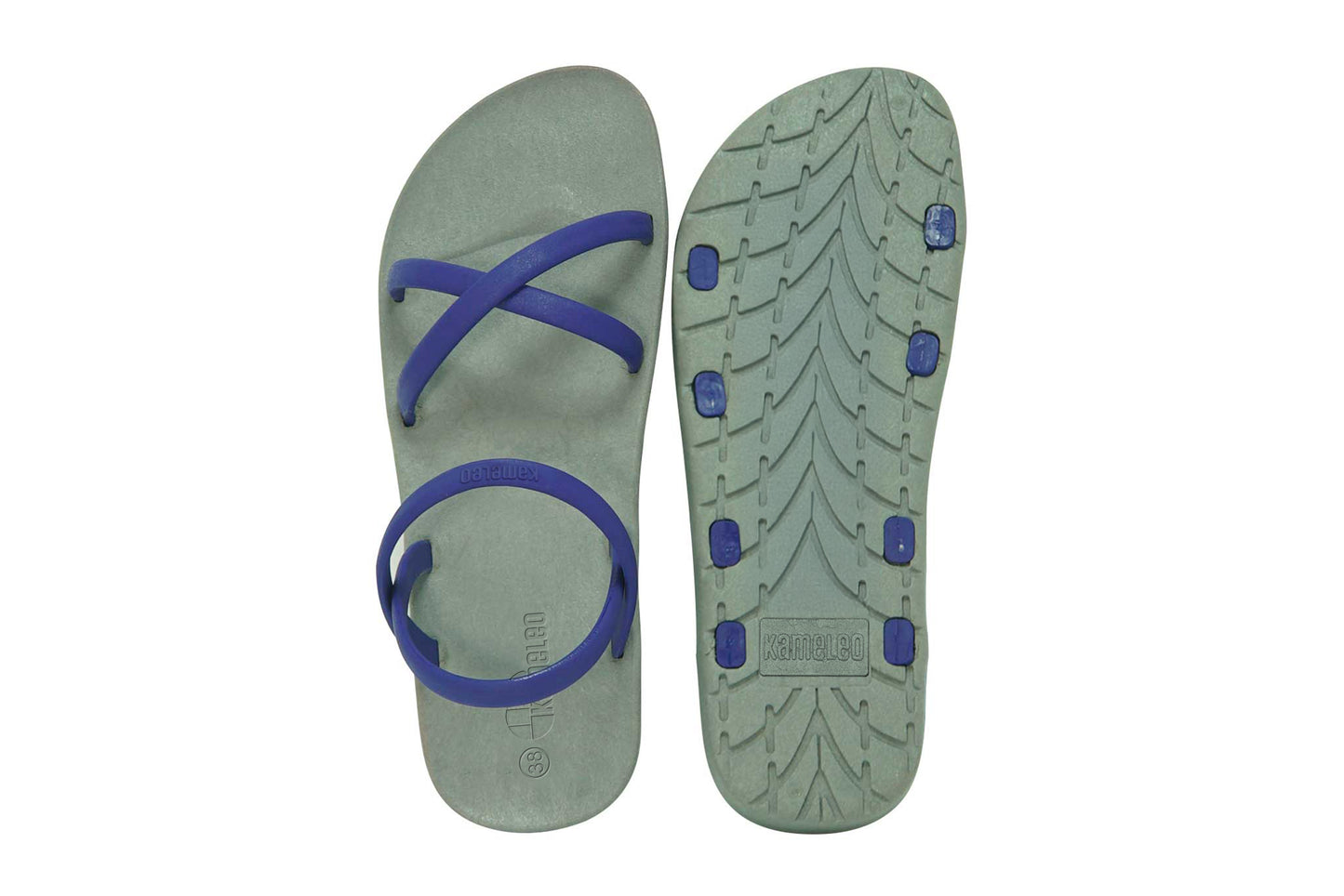 Cross Slim Grey Sole Blue Strap