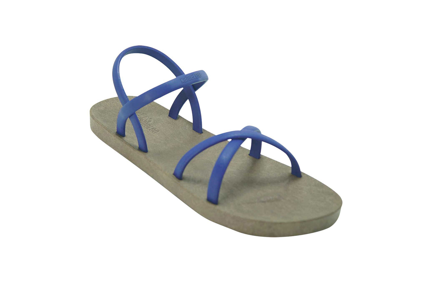Cross Slim Brown Sole Blue Strap