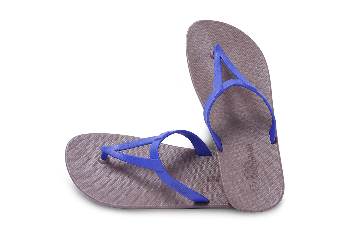 Eiffel Brown Sole Blue Strap
